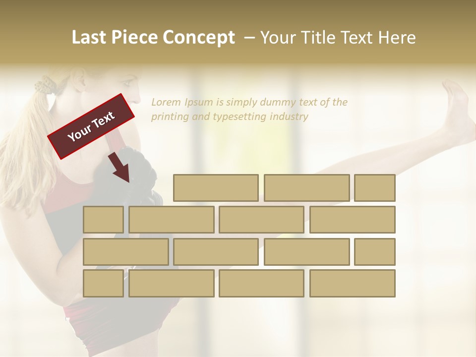 Kicking Leg PowerPoint Template