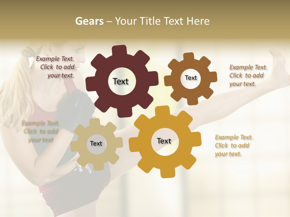 Kicking Leg PowerPoint Template