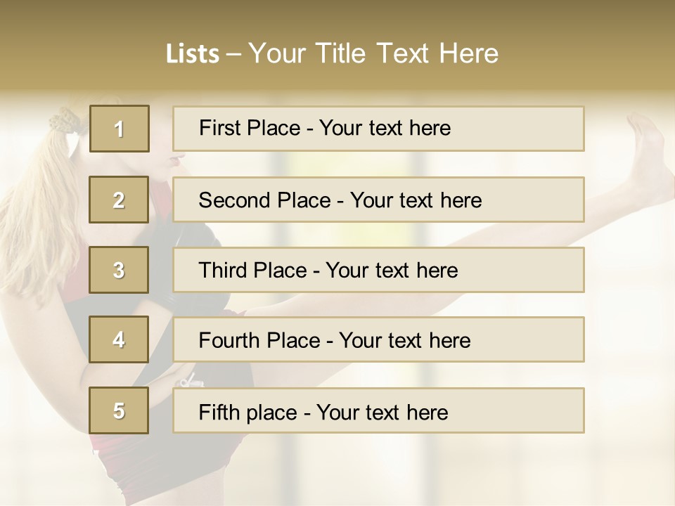 Kicking Leg PowerPoint Template