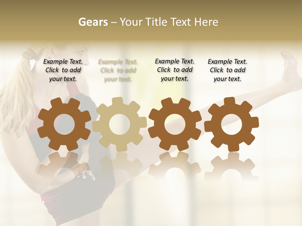 Kicking Leg PowerPoint Template