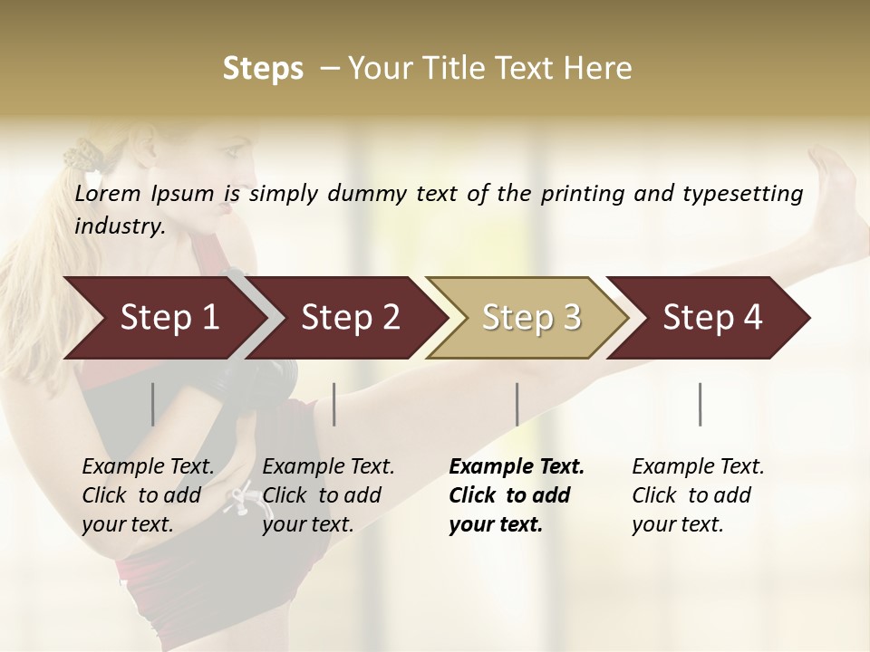 Kicking Leg PowerPoint Template