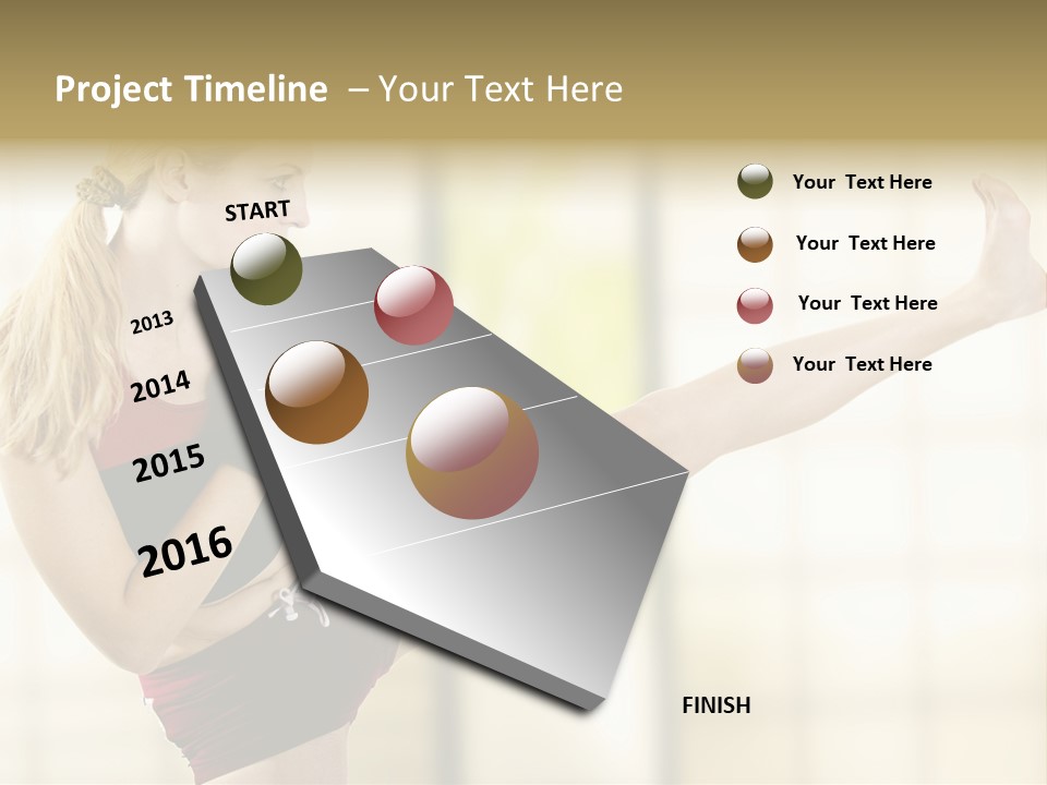 Kicking Leg PowerPoint Template