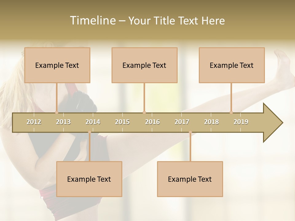 Kicking Leg PowerPoint Template