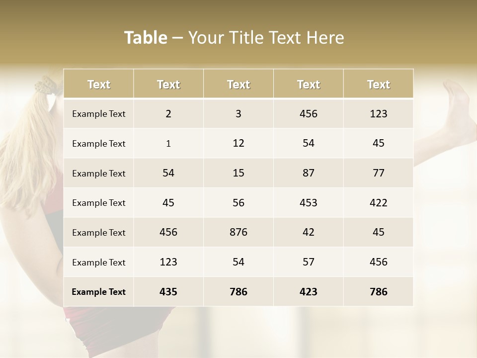 Kicking Leg PowerPoint Template