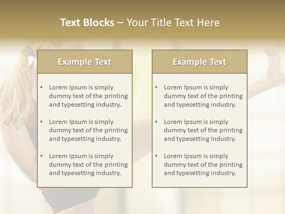 Kicking Leg PowerPoint Template