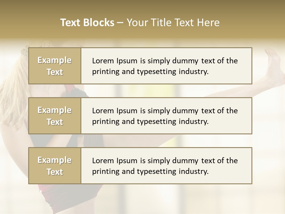 Kicking Leg PowerPoint Template