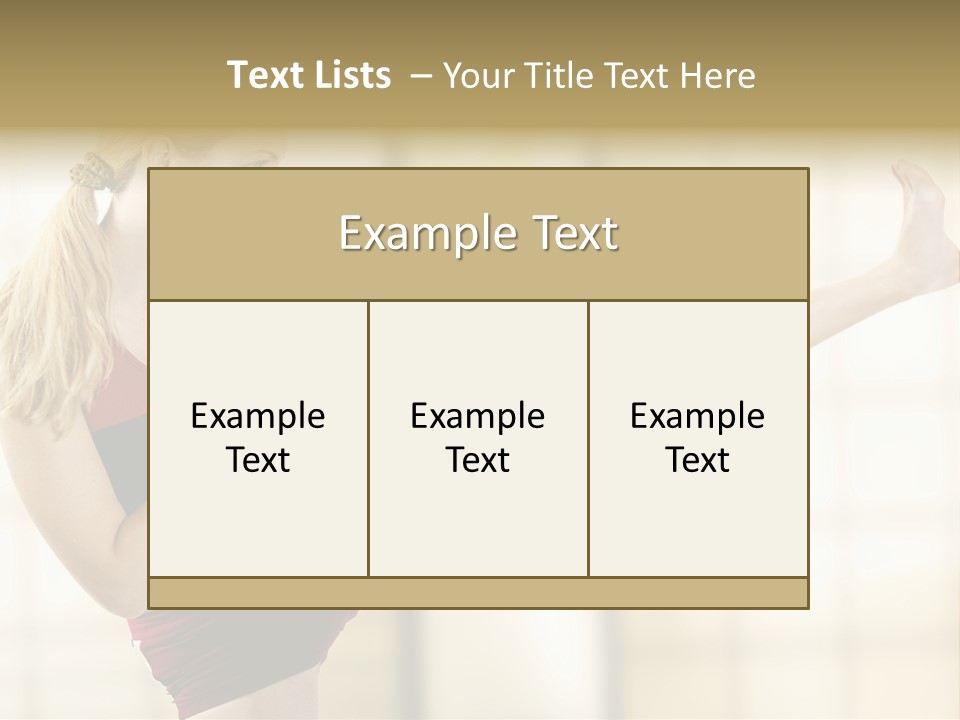 Kicking Leg PowerPoint Template
