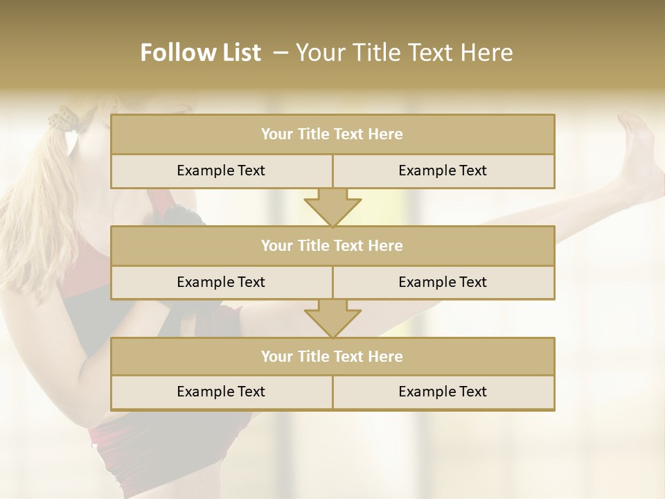 Kicking Leg PowerPoint Template