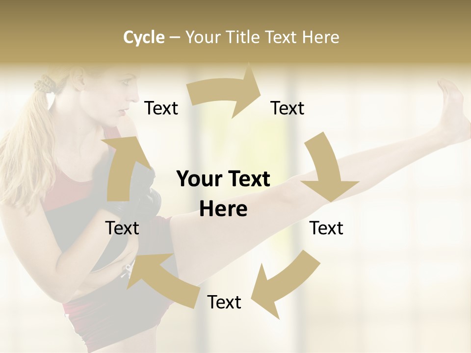 Kicking Leg PowerPoint Template