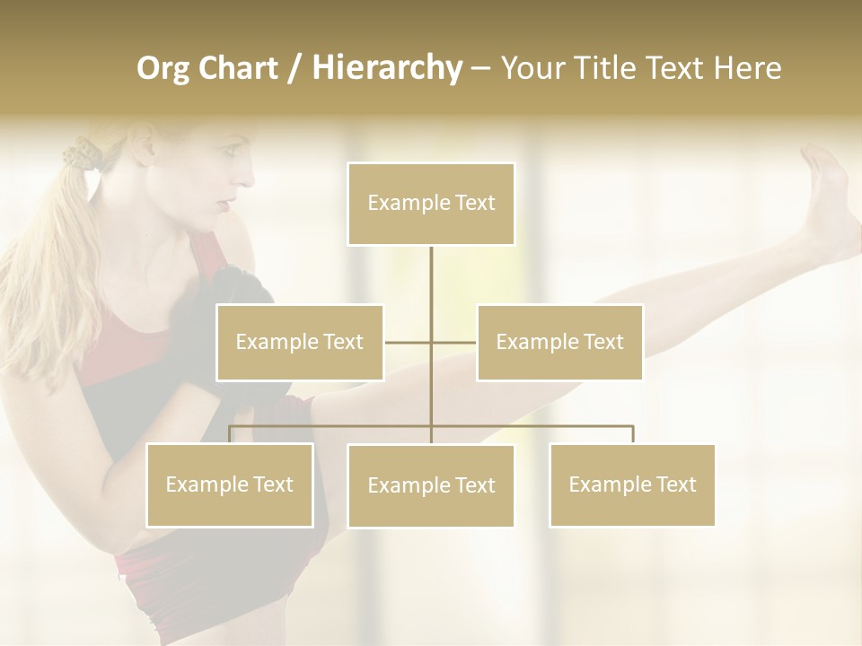 Kicking Leg PowerPoint Template