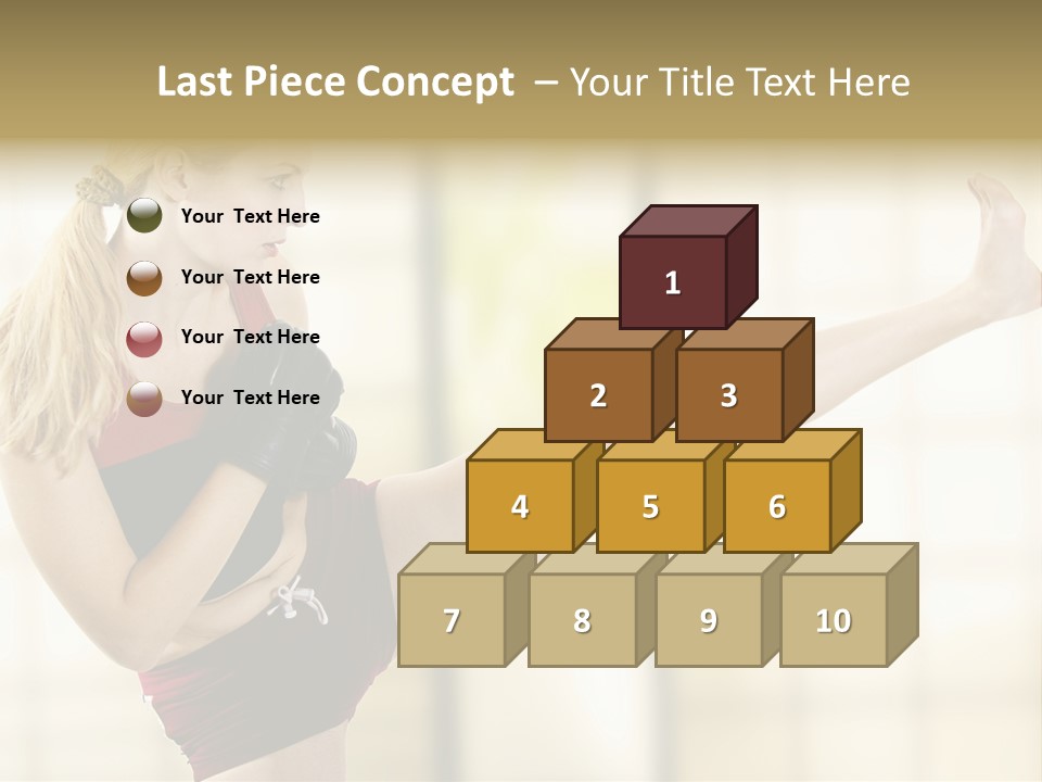 Kicking Leg PowerPoint Template