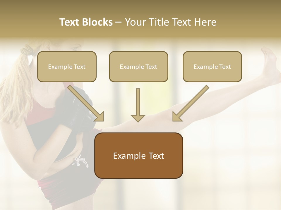 Kicking Leg PowerPoint Template