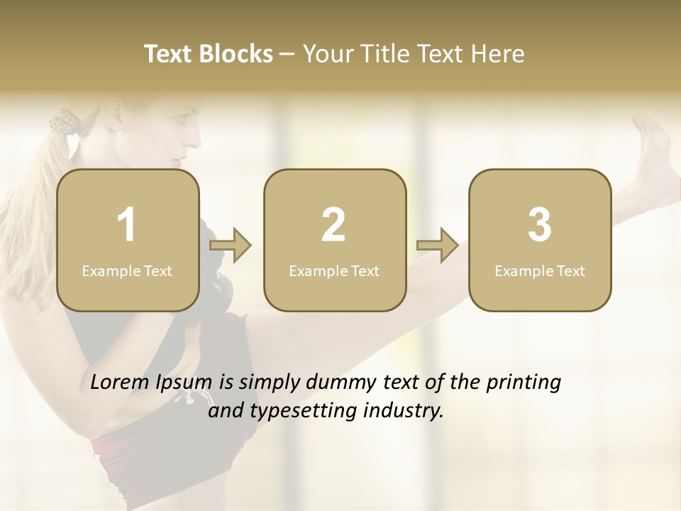 Kicking Leg PowerPoint Template