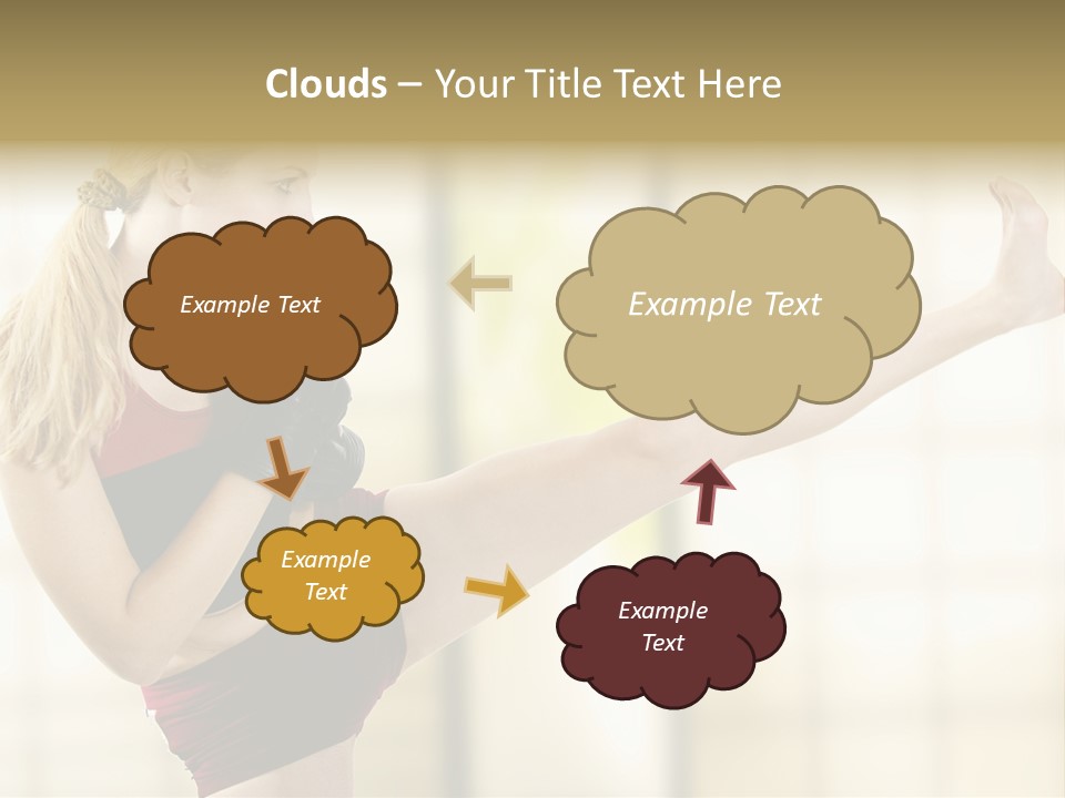 Kicking Leg PowerPoint Template