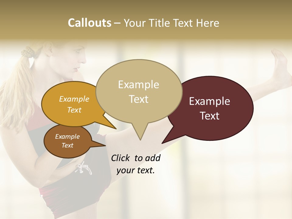 Kicking Leg PowerPoint Template