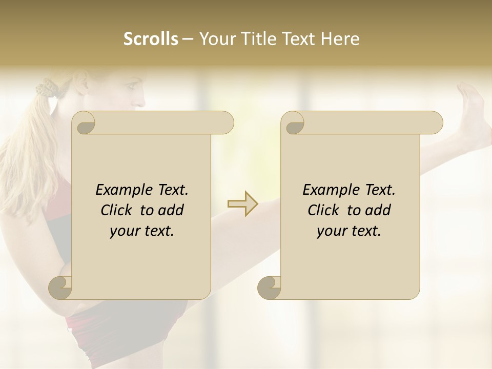 Kicking Leg PowerPoint Template