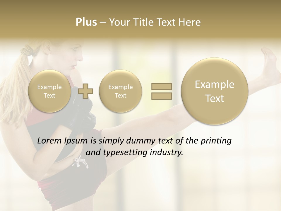 Kicking Leg PowerPoint Template
