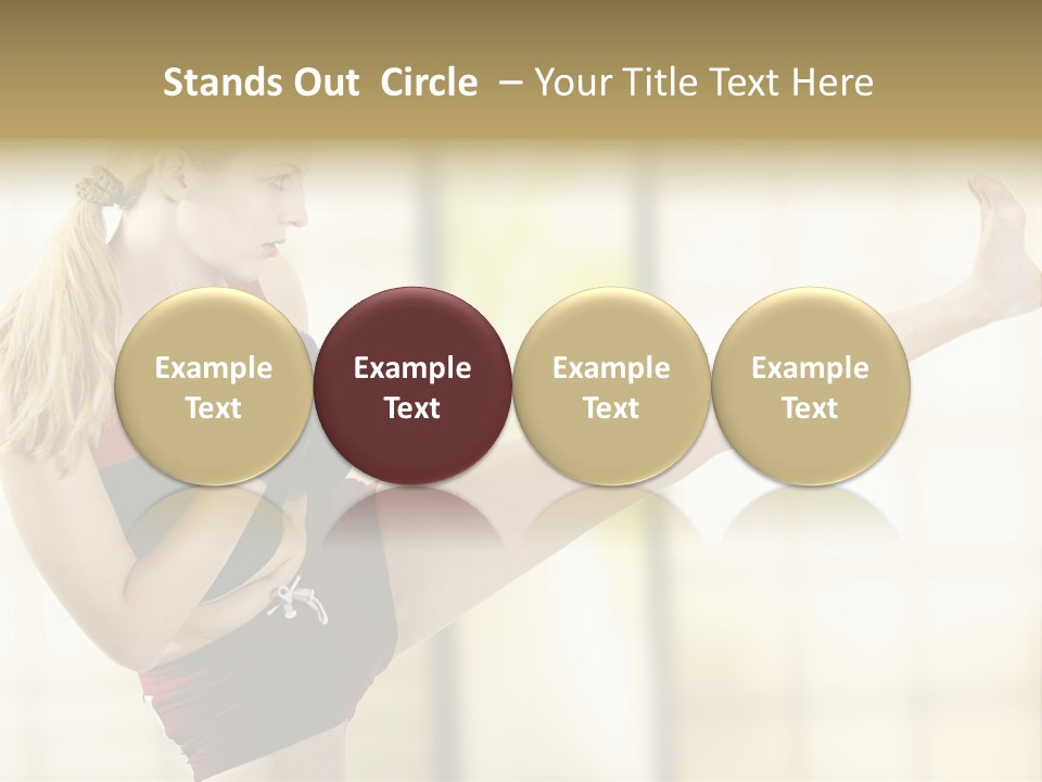 Kicking Leg PowerPoint Template