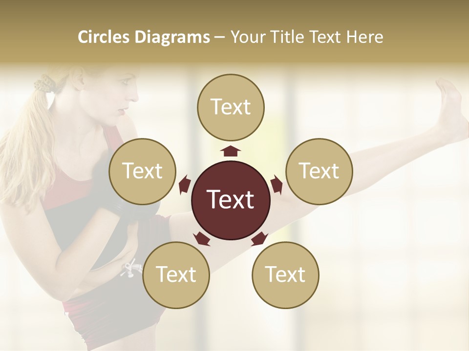 Kicking Leg PowerPoint Template