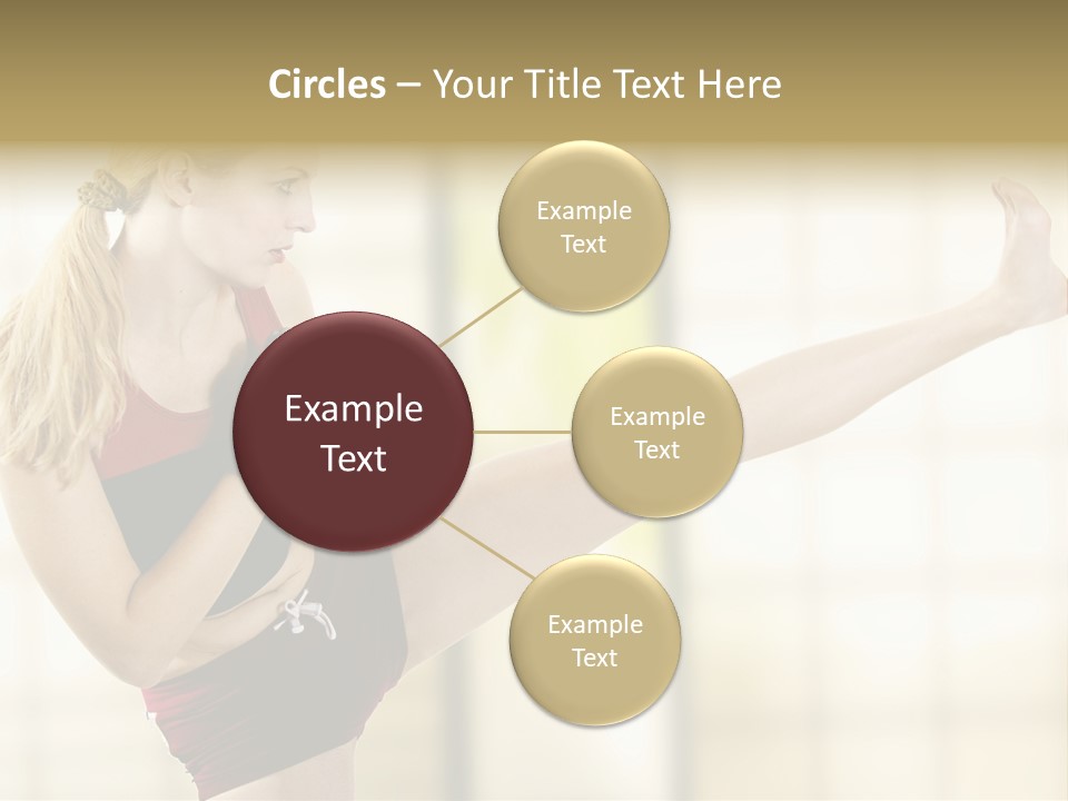 Kicking Leg PowerPoint Template