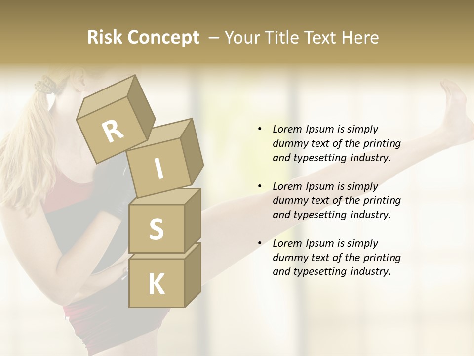 Kicking Leg PowerPoint Template