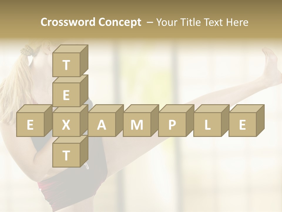 Kicking Leg PowerPoint Template