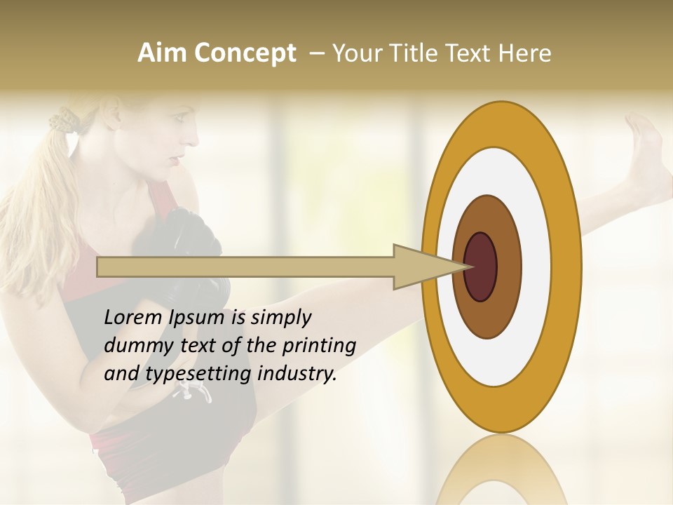 Kicking Leg PowerPoint Template