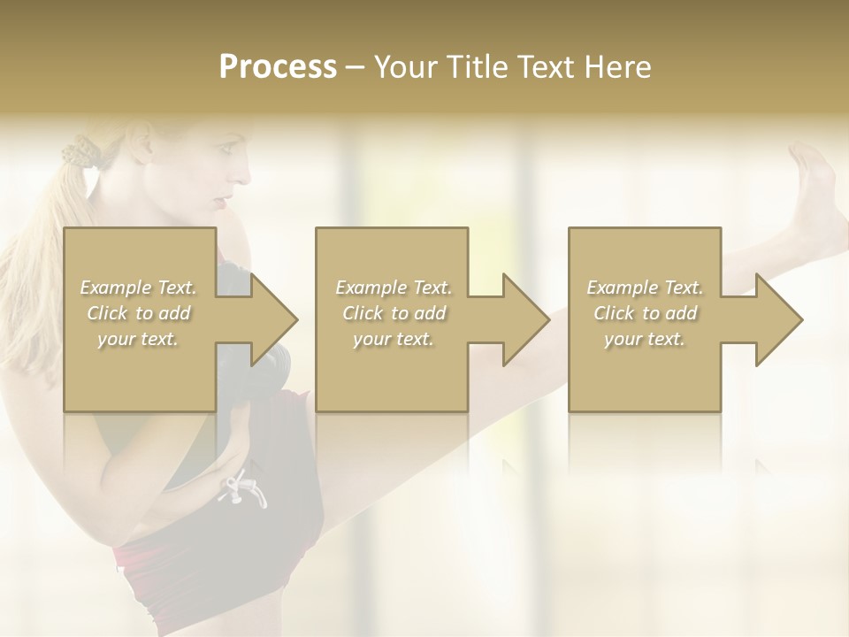 Kicking Leg PowerPoint Template