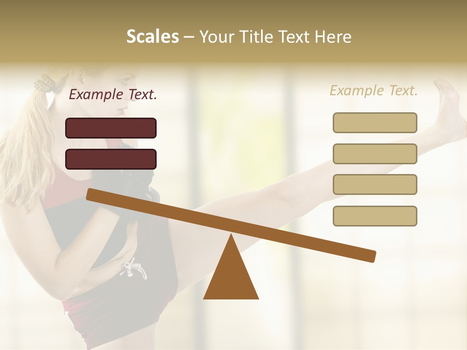 Kicking Leg PowerPoint Template