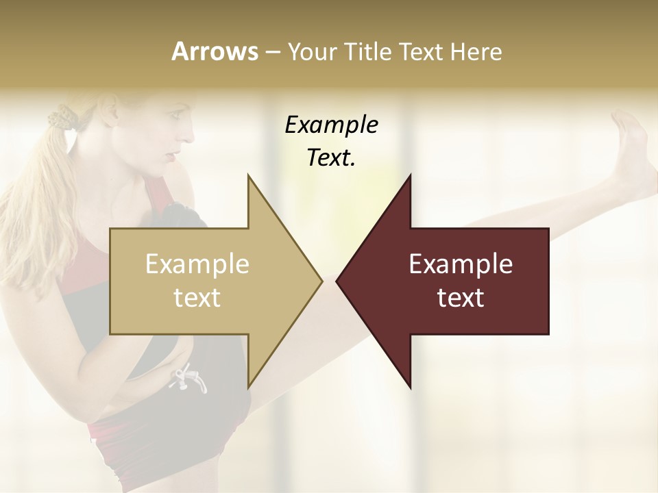 Kicking Leg PowerPoint Template