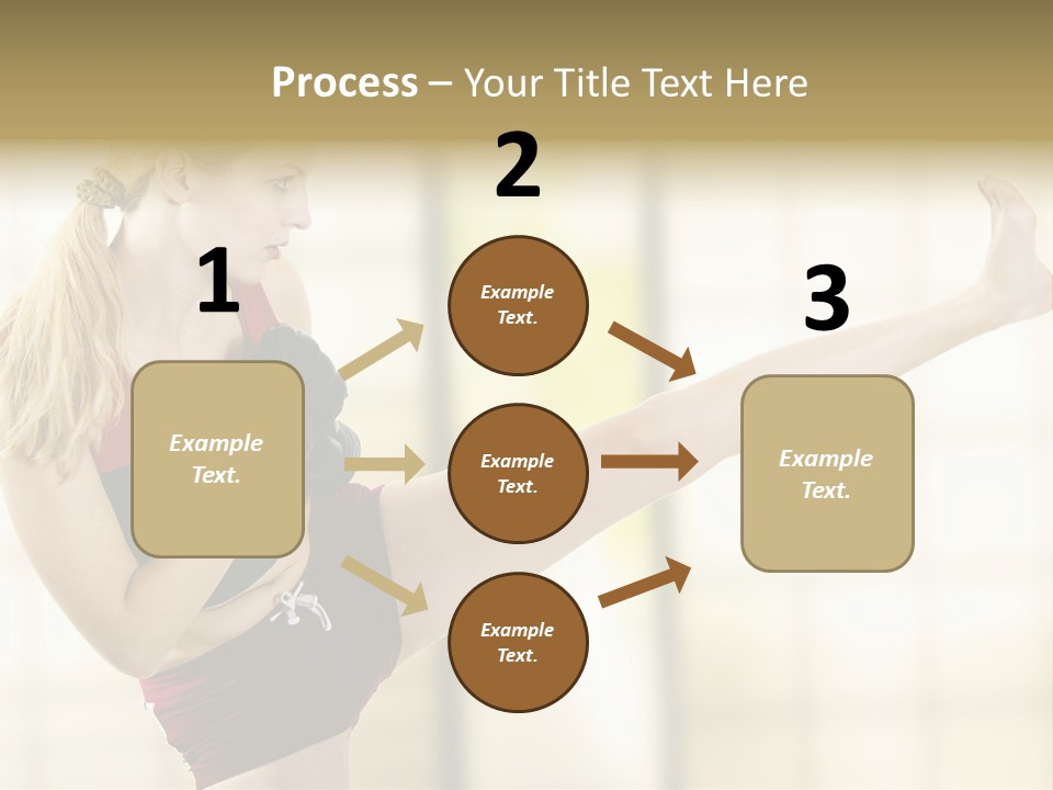 Kicking Leg PowerPoint Template