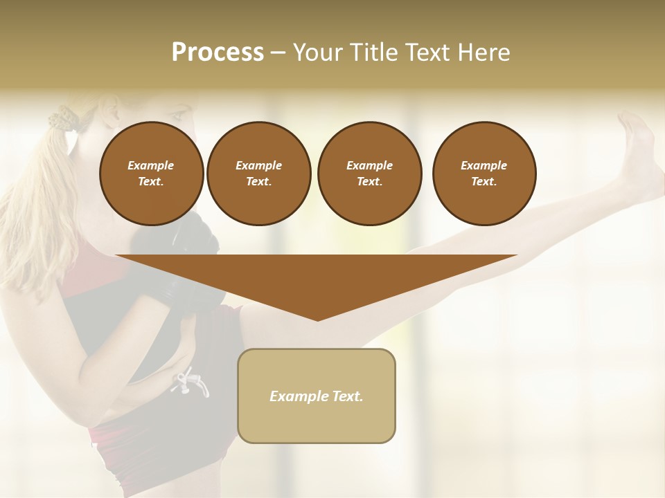 Kicking Leg PowerPoint Template