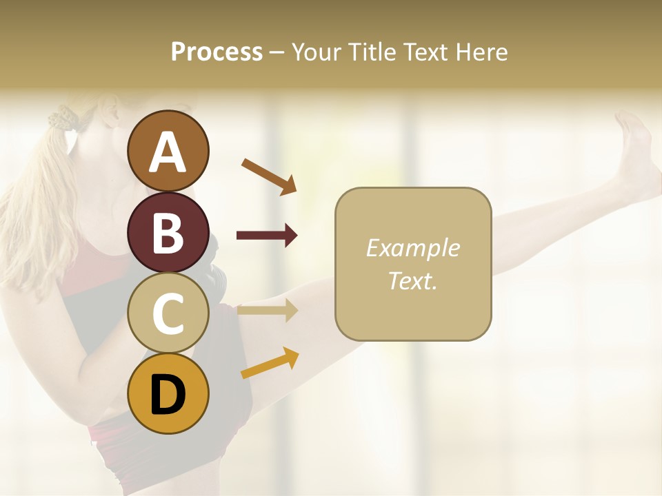 Kicking Leg PowerPoint Template