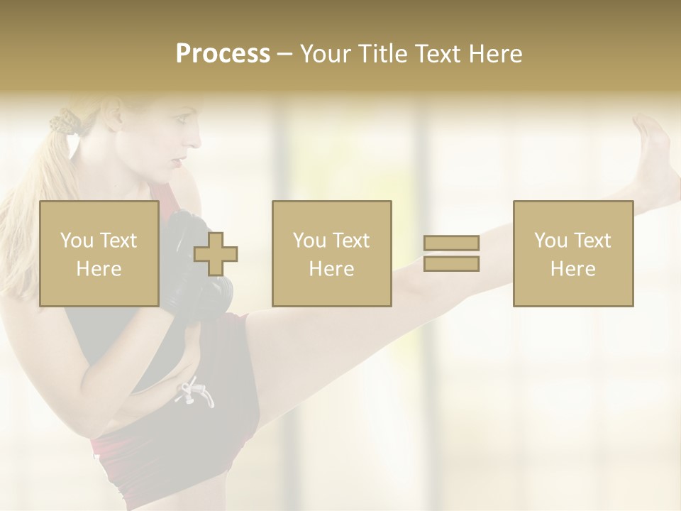 Kicking Leg PowerPoint Template