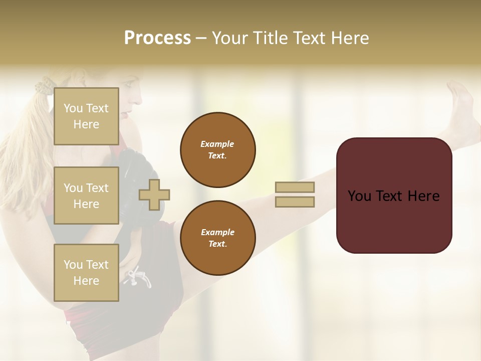 Kicking Leg PowerPoint Template