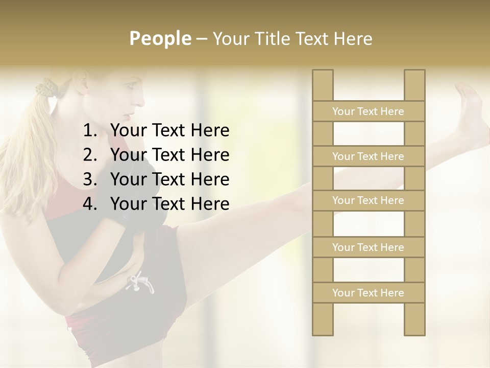 Kicking Leg PowerPoint Template