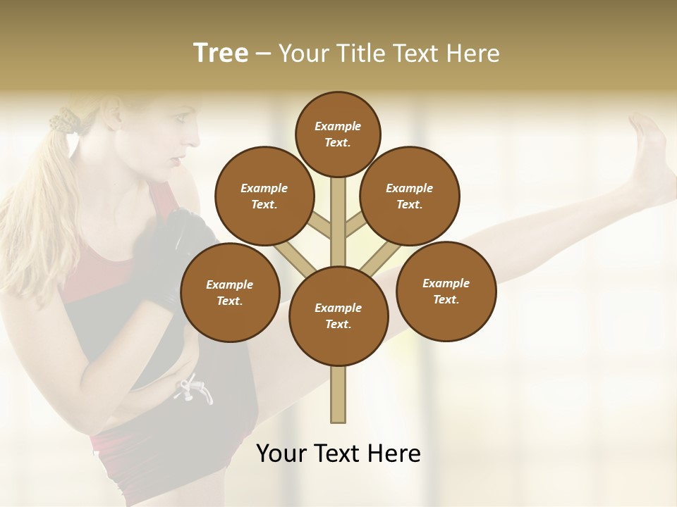 Kicking Leg PowerPoint Template