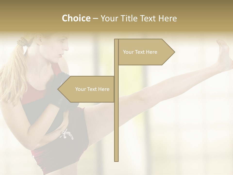 Kicking Leg PowerPoint Template