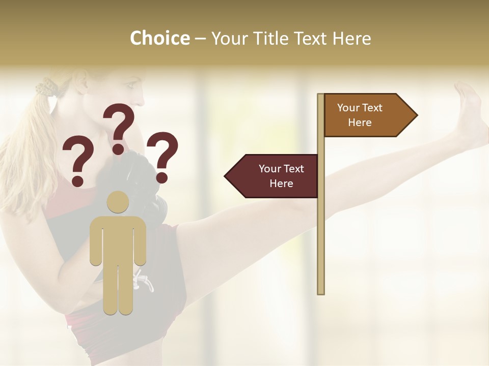 Kicking Leg PowerPoint Template