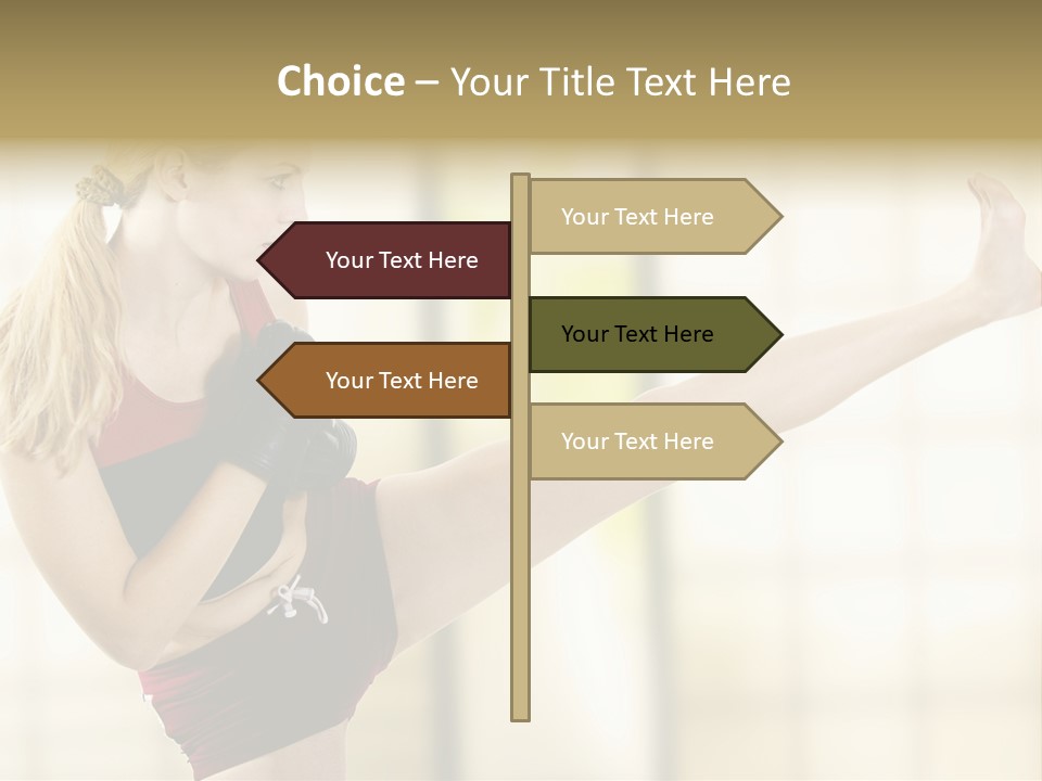 Kicking Leg PowerPoint Template