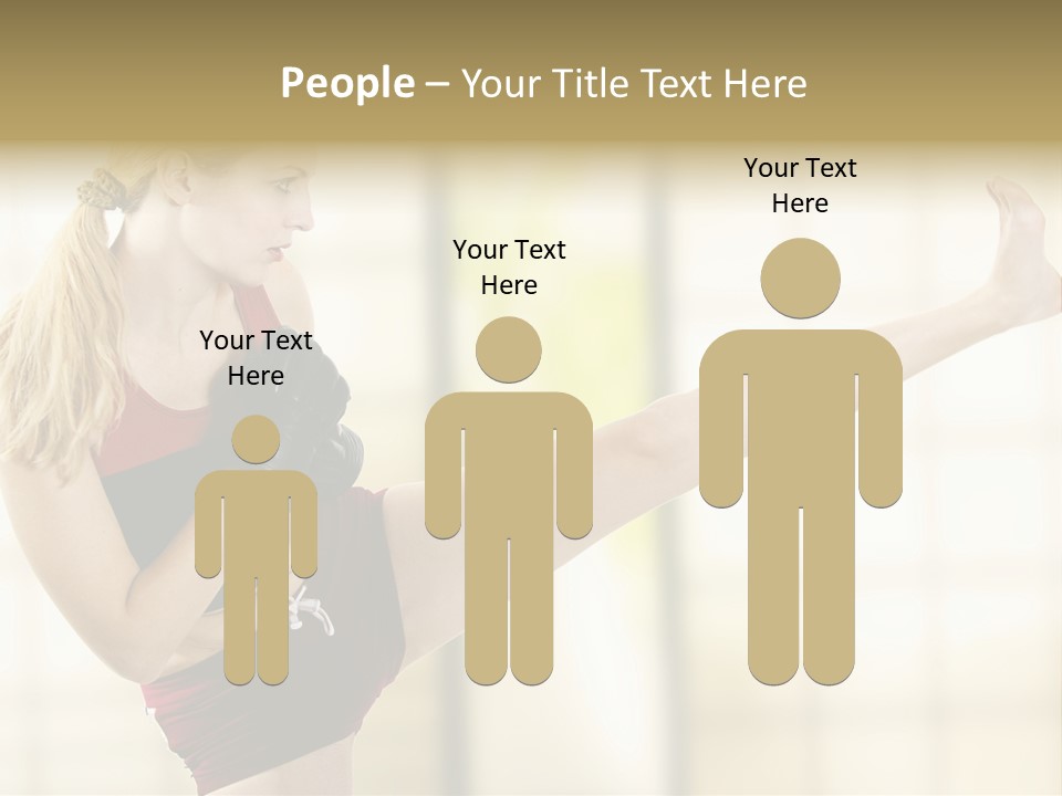 Kicking Leg PowerPoint Template