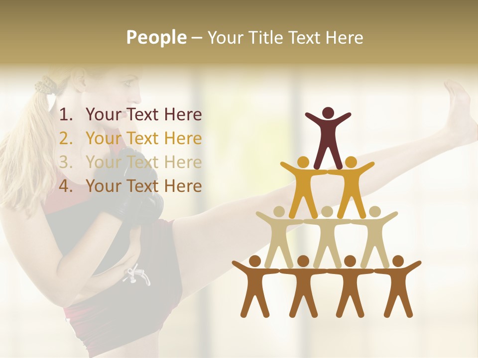 Kicking Leg PowerPoint Template