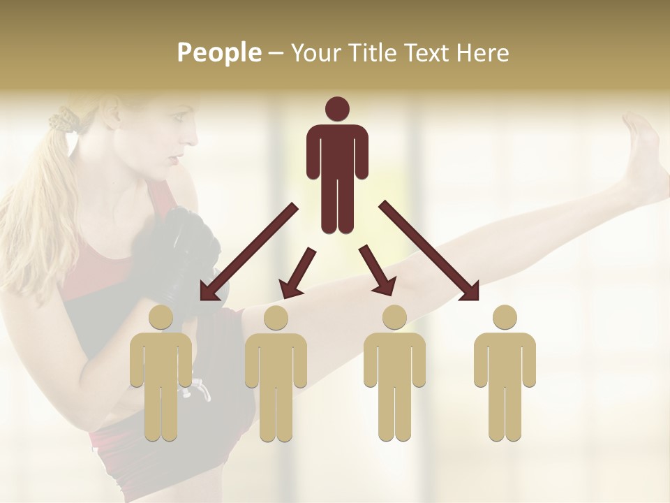 Kicking Leg PowerPoint Template