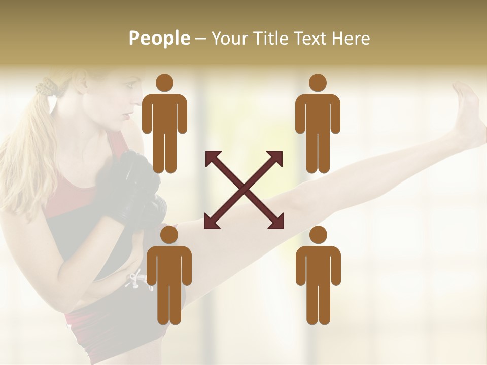 Kicking Leg PowerPoint Template