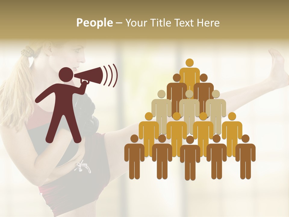 Kicking Leg PowerPoint Template