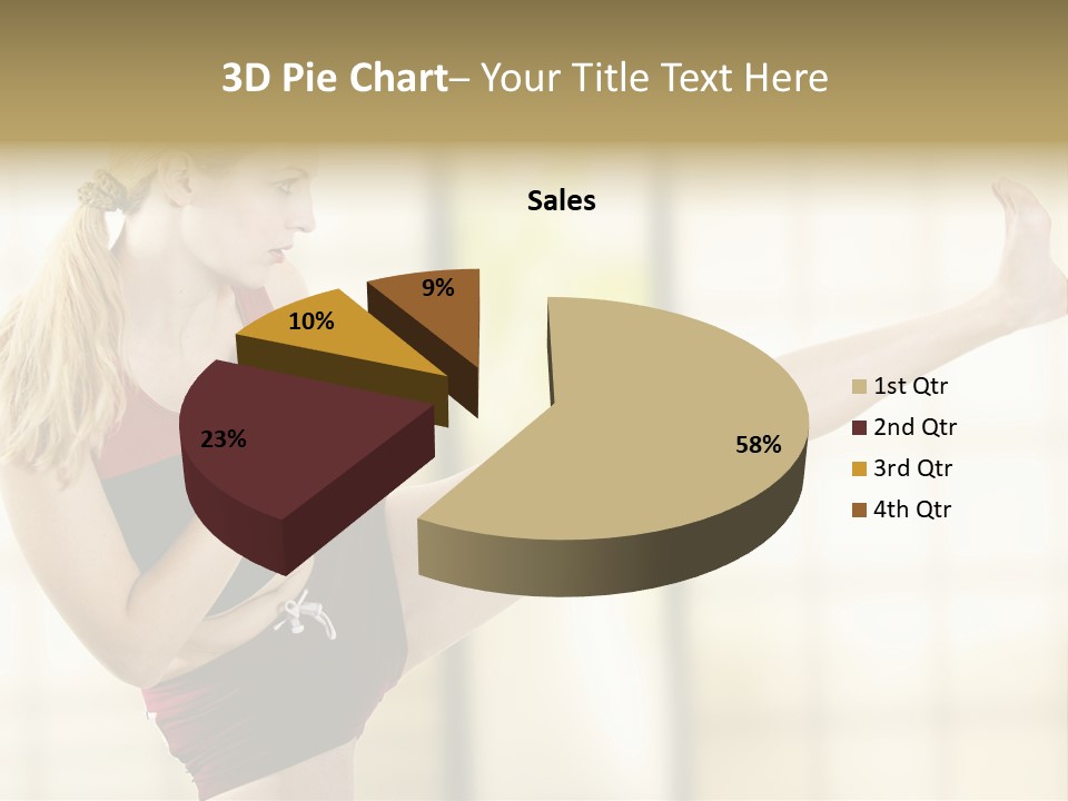 Kicking Leg PowerPoint Template