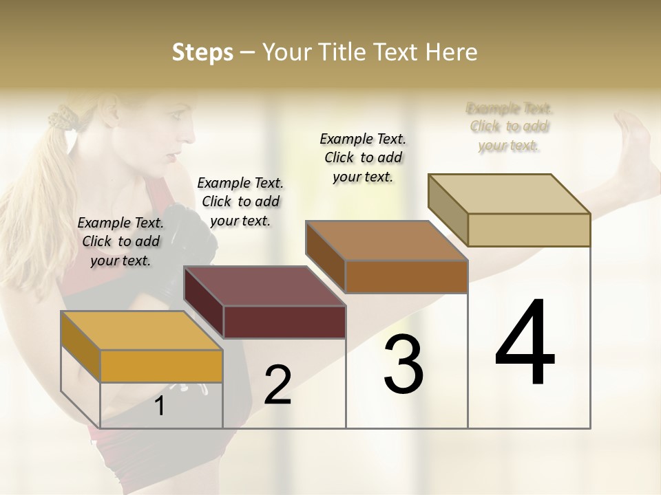 Kicking Leg PowerPoint Template