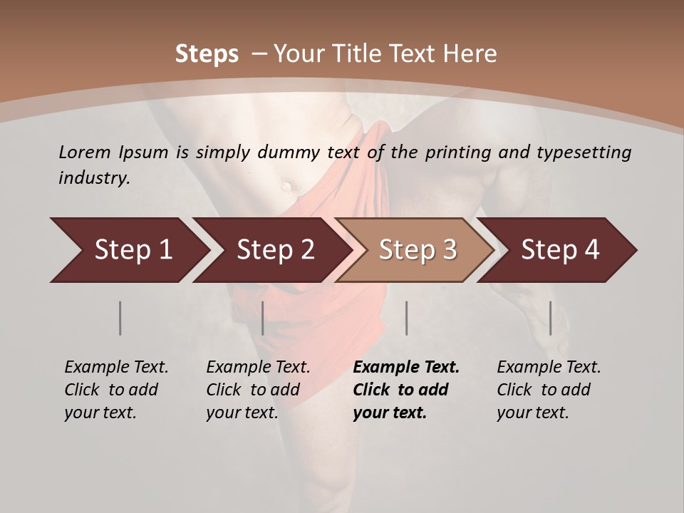 Muay Thai Fighter PowerPoint Template