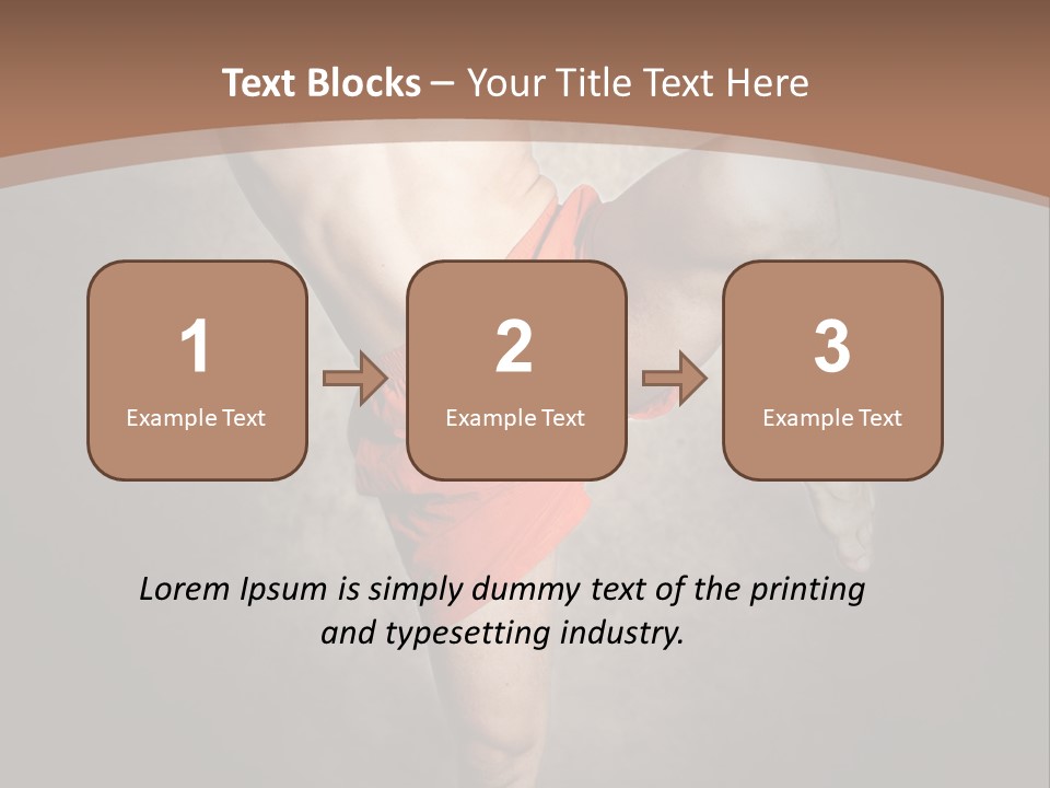 Muay Thai Fighter PowerPoint Template