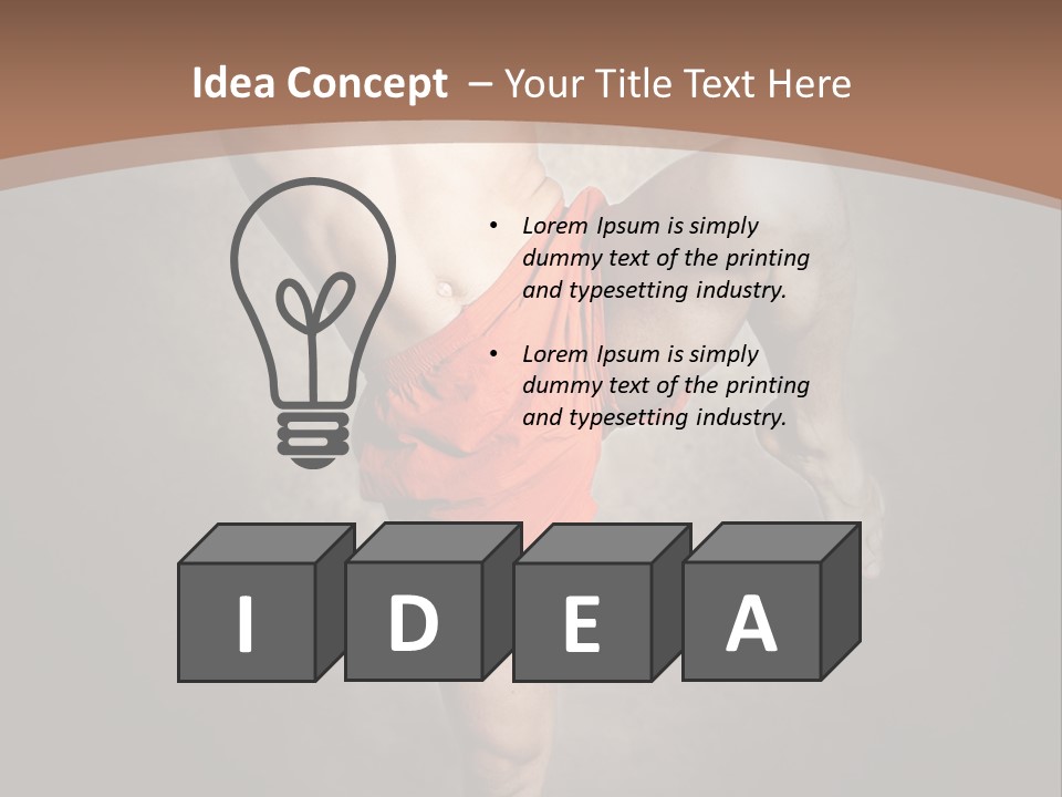 Muay Thai Fighter PowerPoint Template